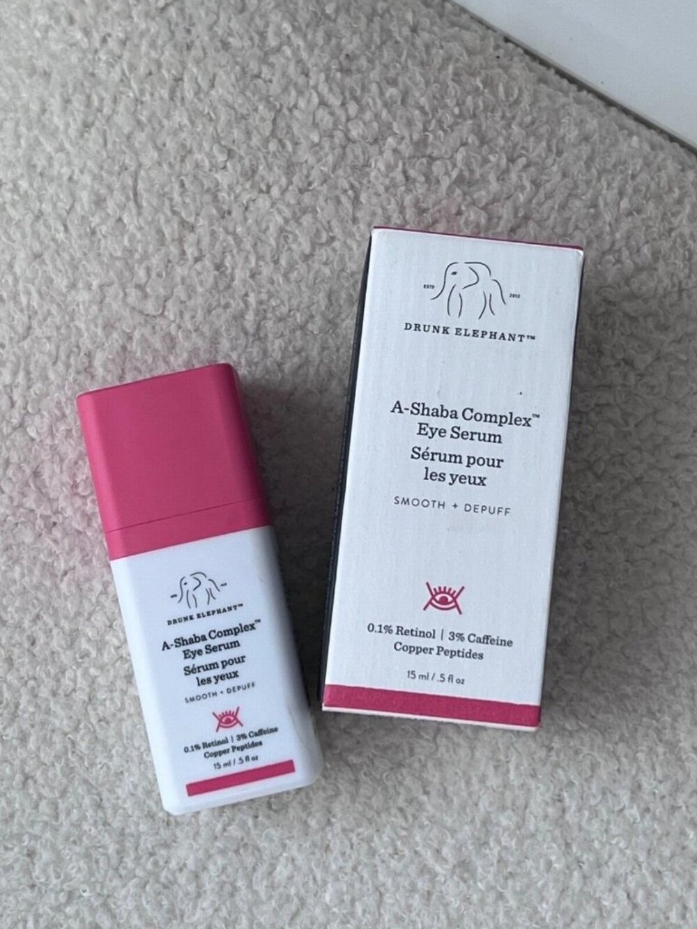 Drunk Elephant a-shaba complex eye serum 15ml  - New unused